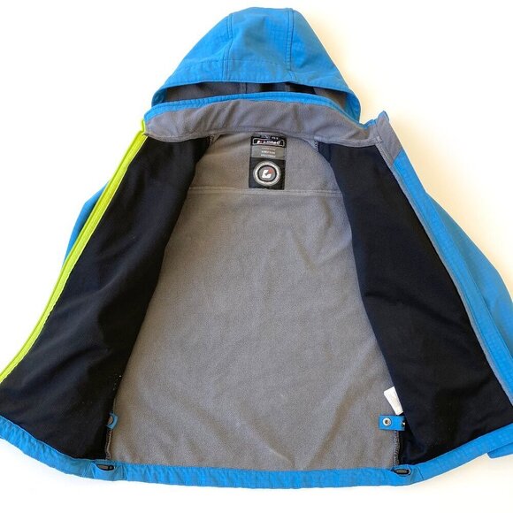 Killtec Softshell Hooded Jacket Boys Size 12 Windproof Fleece Blue Sports Outdoo - Picture 4 of 16